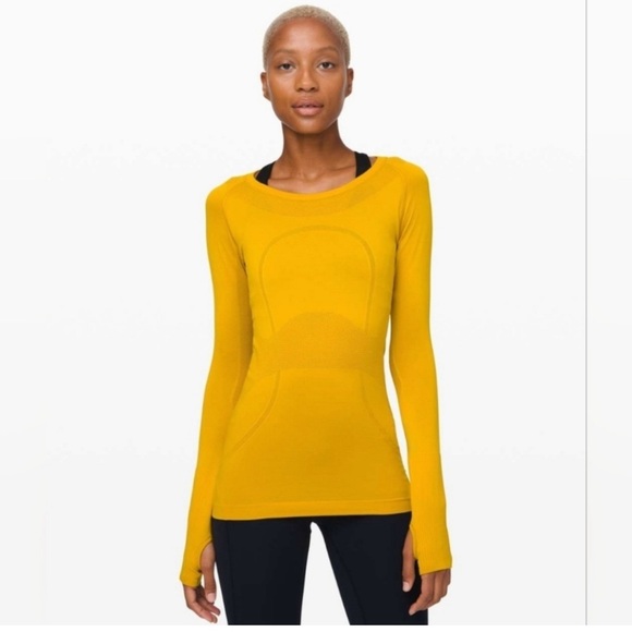 Lululemon Swiftly Tech Long Sleeve Crew Mesh Silverescent LS Run sz8 - Picture 1 of 11